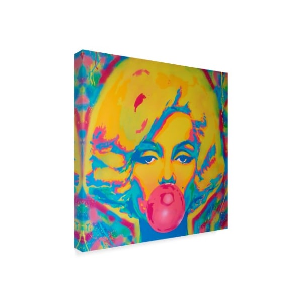 Abstract Graffiti 'Candy Girl' Canvas Art,18x18